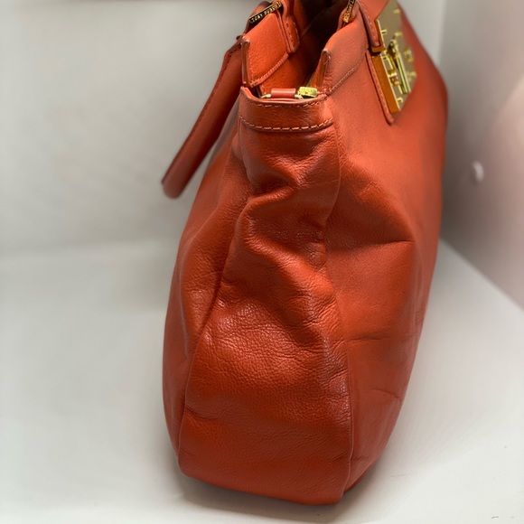 TORY BURCH Salmon Leather Tote - Picture 7 of 15